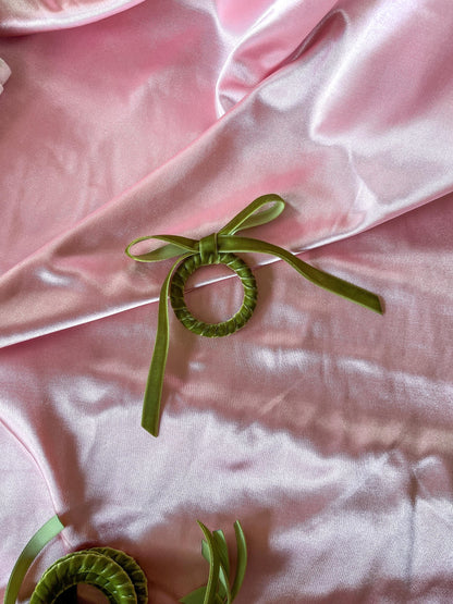 Velvet Bow Napkin Rings