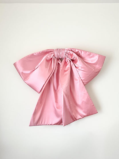 Giant Pink Satin Bow