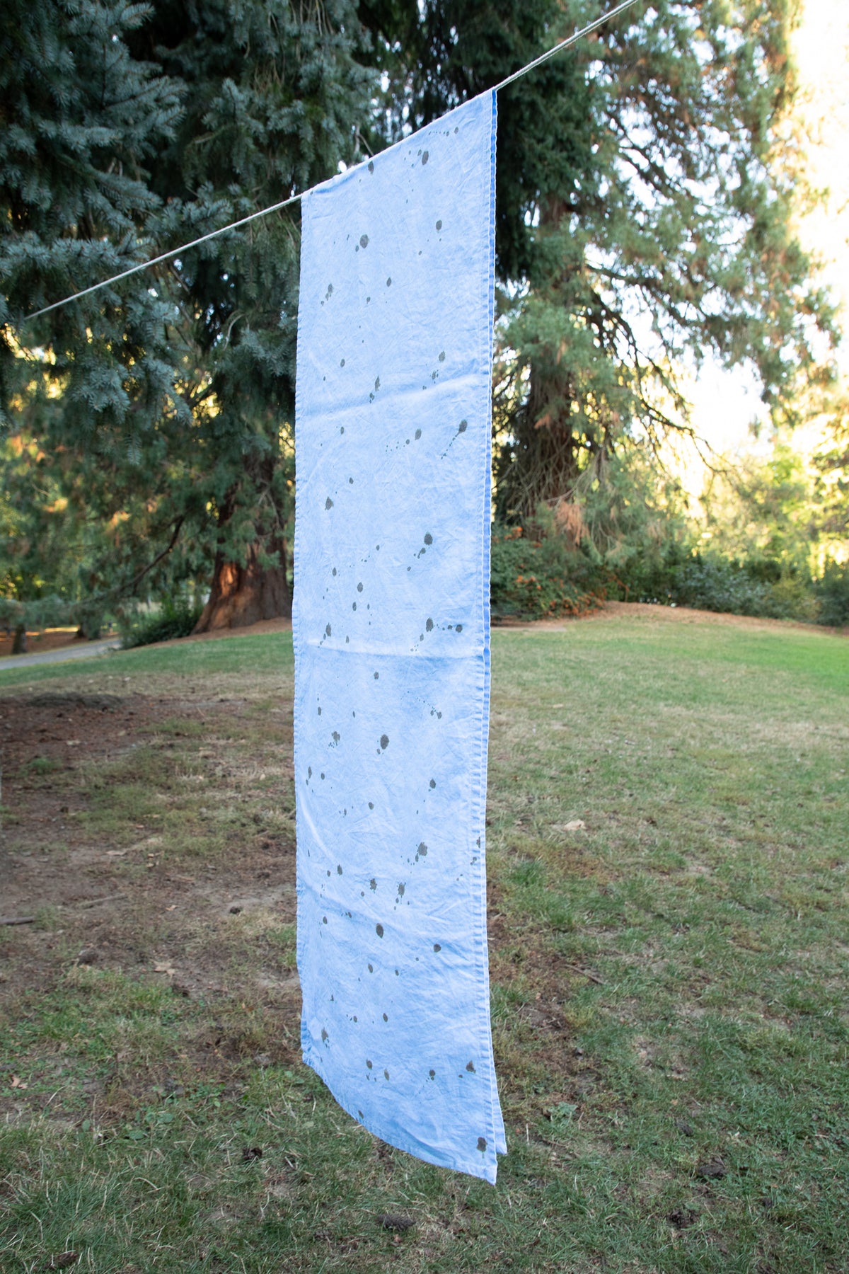 Linen Table Runner [Speckled Robin's Egg]