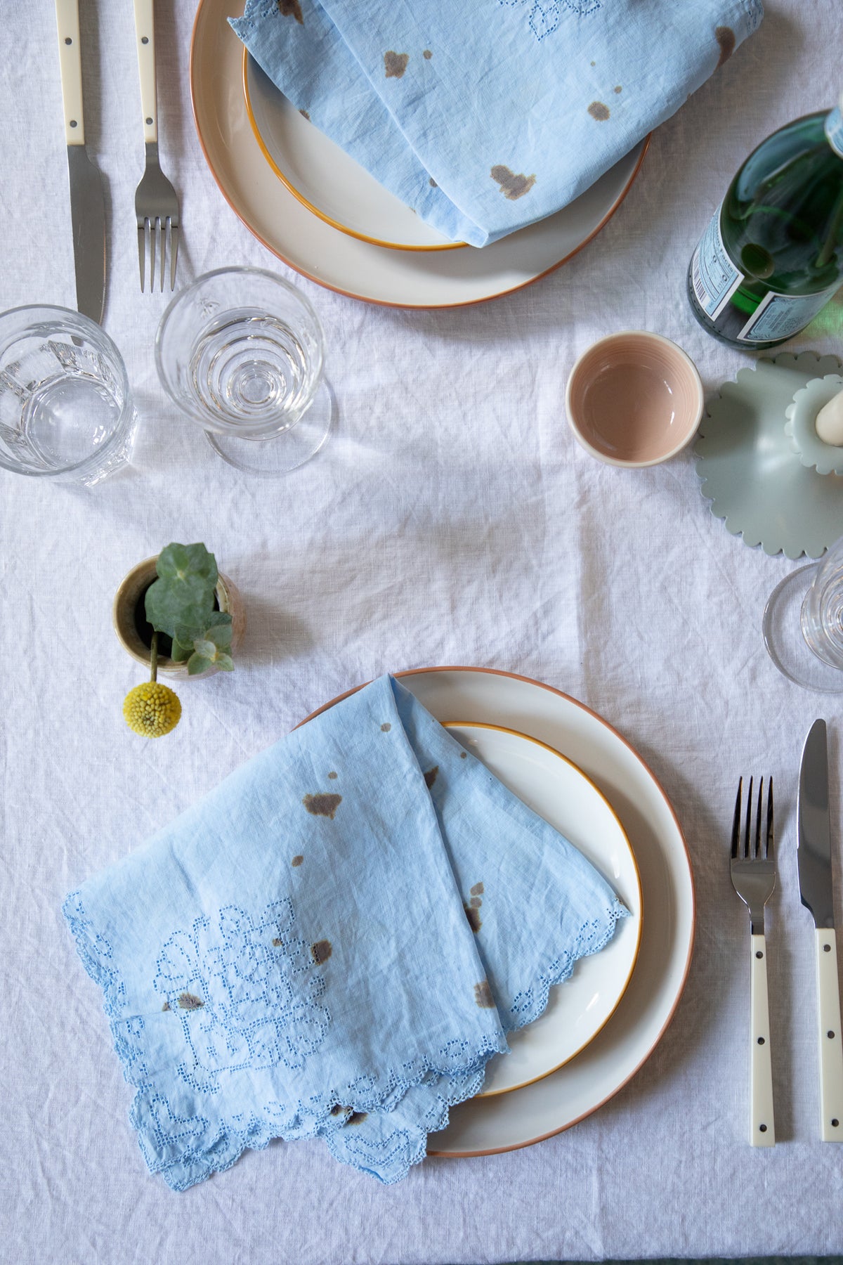 Openwork Napkins [Speckled Robin's Egg]