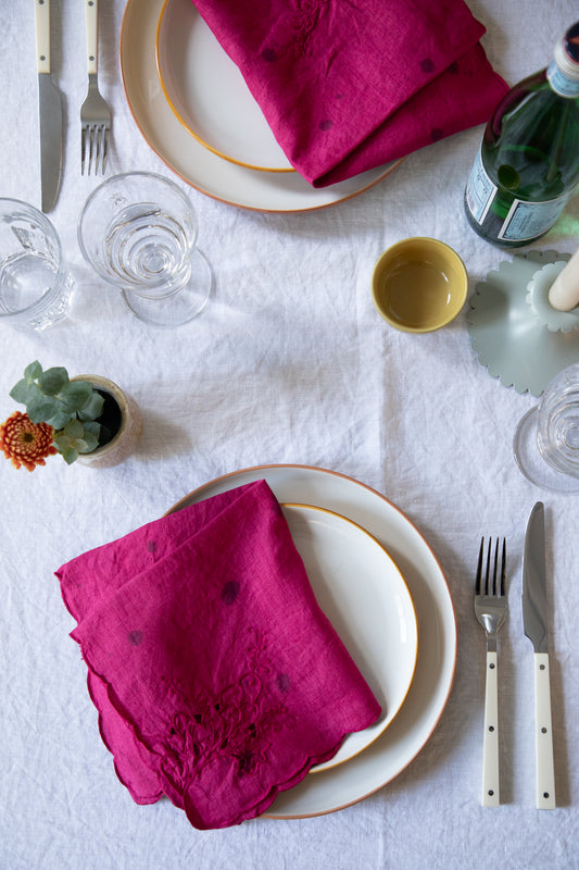Openwork Napkins [Speckled Pinot Noir]