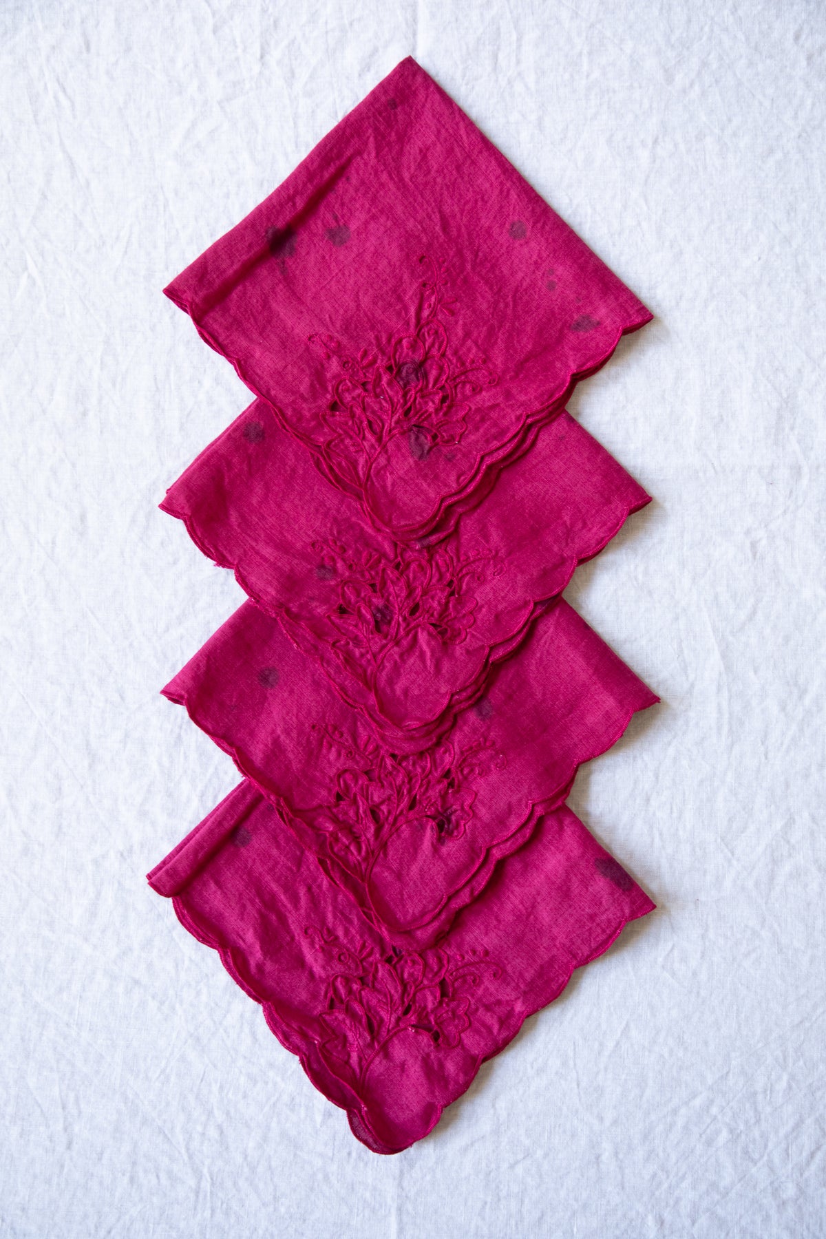 Openwork Napkins [Speckled Pinot Noir]