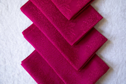 Rose Damask Napkins [Pinot Noir]
