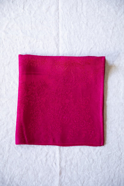 Rose Damask Napkins [Pinot Noir]