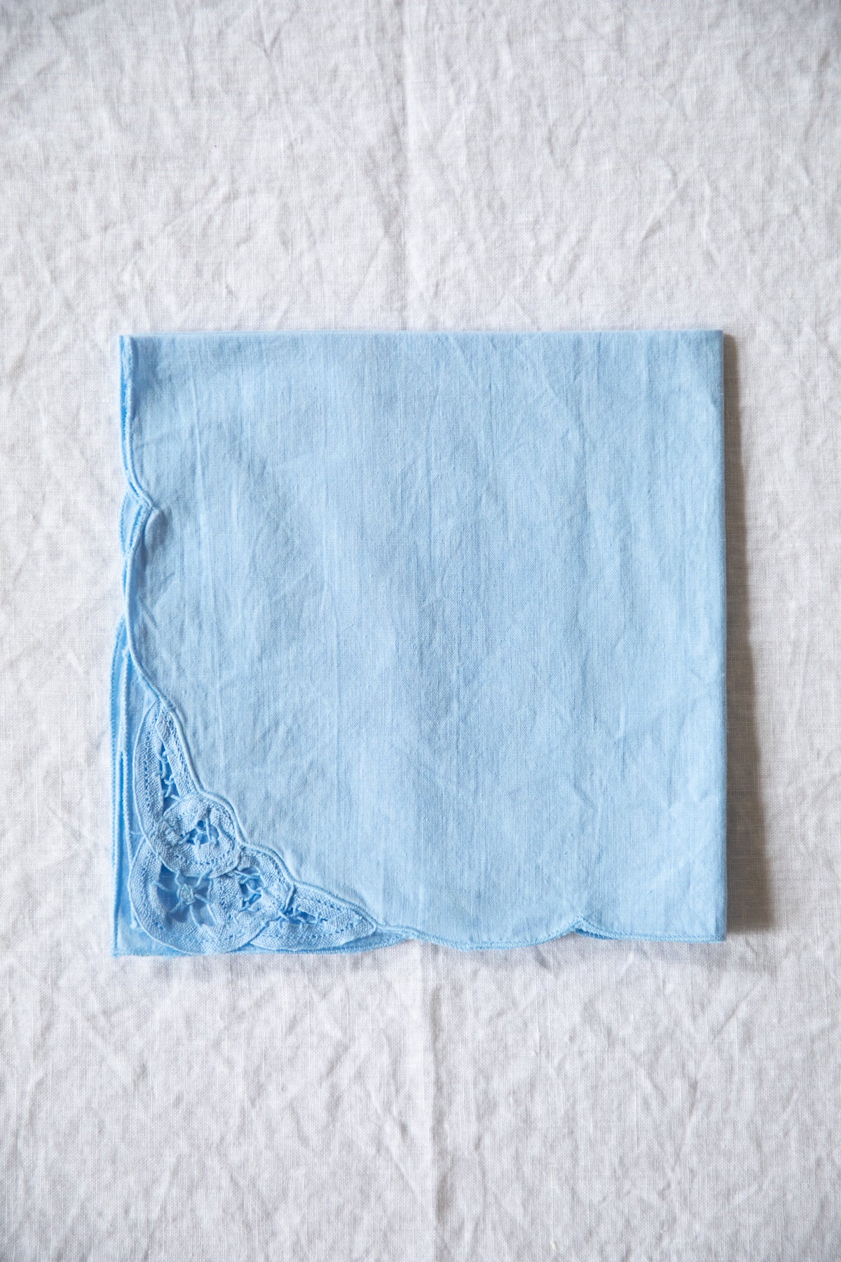 Battenburg Lace Napkins [Robin's Egg]