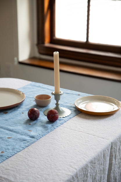 Linen Table Runner [Speckled Robin's Egg]