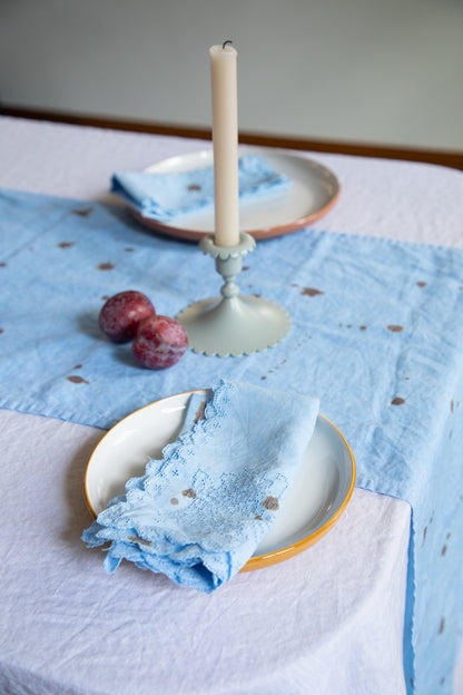 Linen Table Runner [Speckled Robin's Egg]