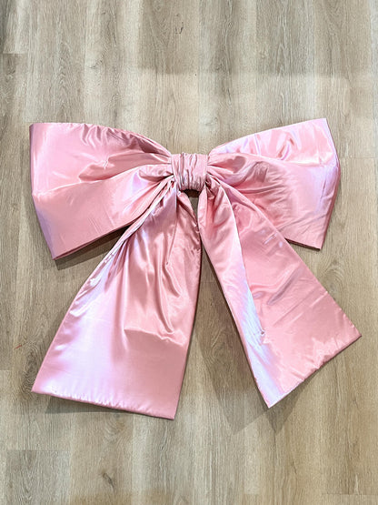 Giant Pink Satin Bow