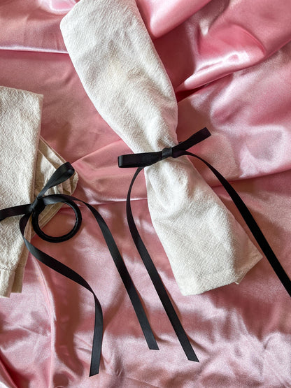 Satin Bow Napkin Rings