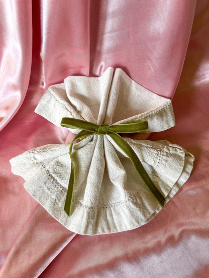 Velvet Bow Napkin Rings
