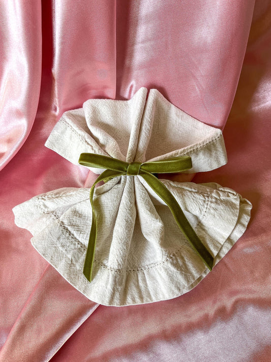 Velvet Bow Napkin Rings