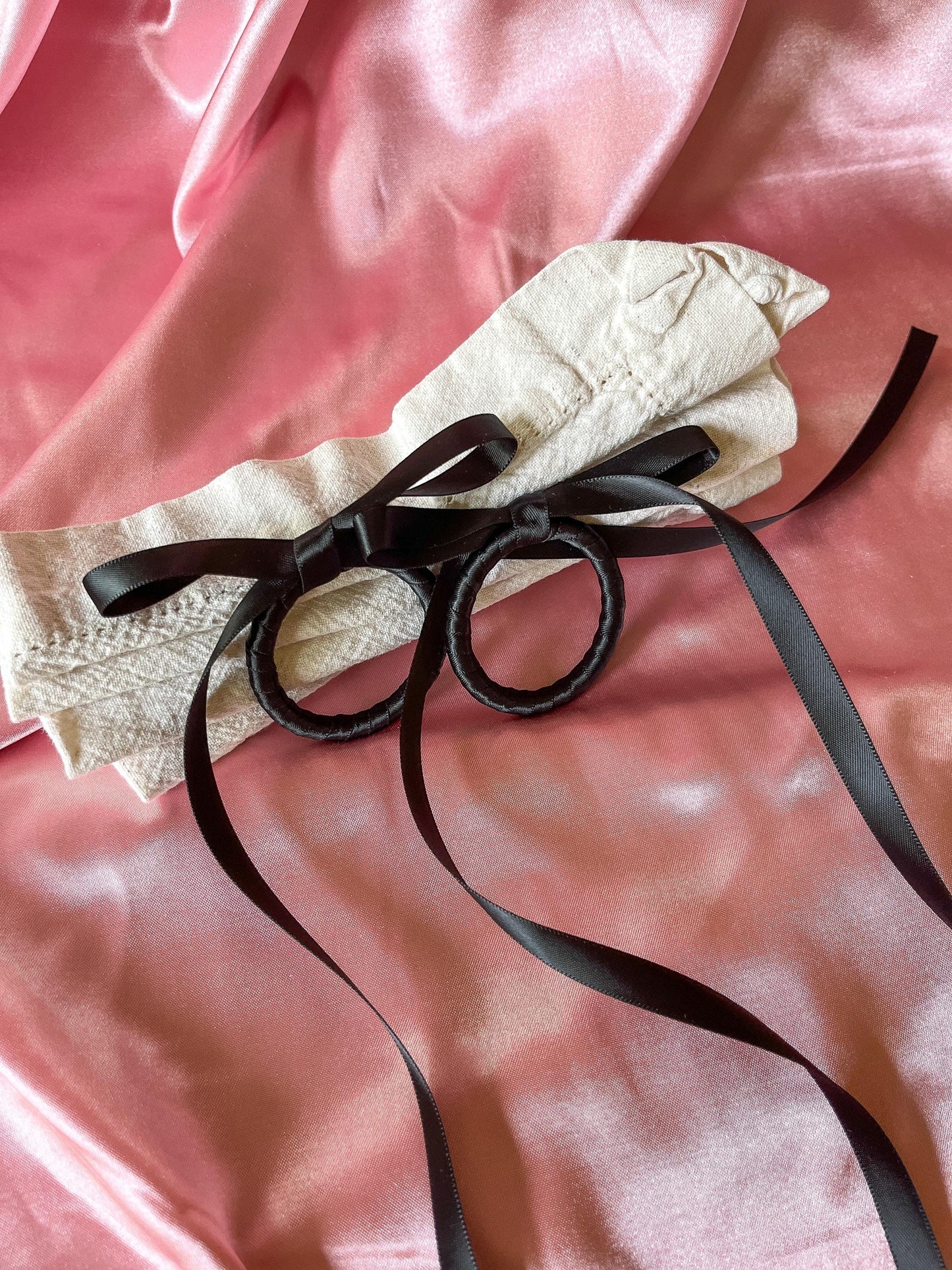 Satin Bow Napkin Rings
