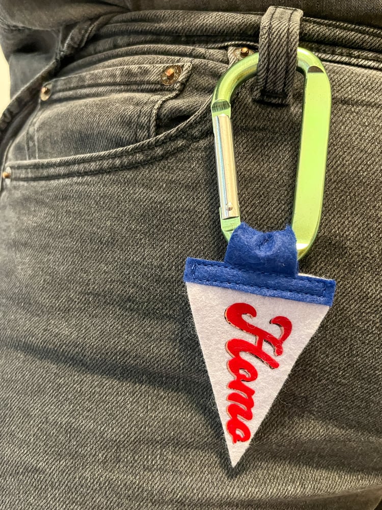 Mini Homo Pride Pennant [red + purple]