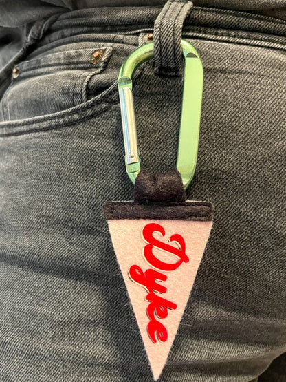 Mini Dyke Pride Pennant [red + light pink]