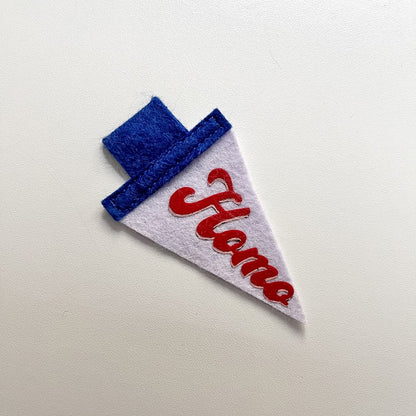 Mini Homo Pride Pennant [red + purple]