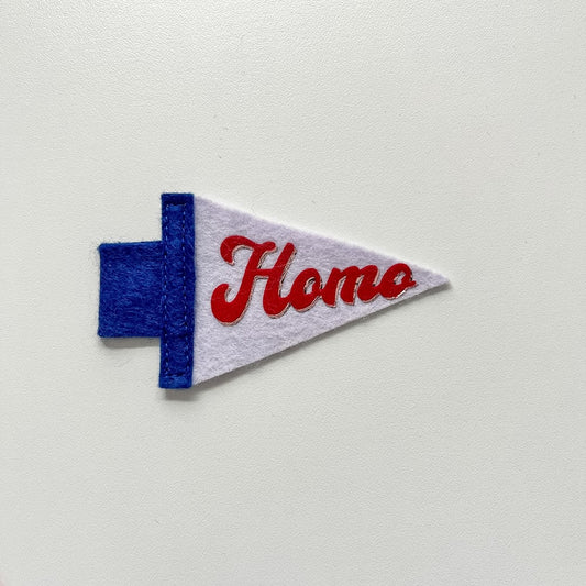 Mini Homo Pride Pennant [red + purple]
