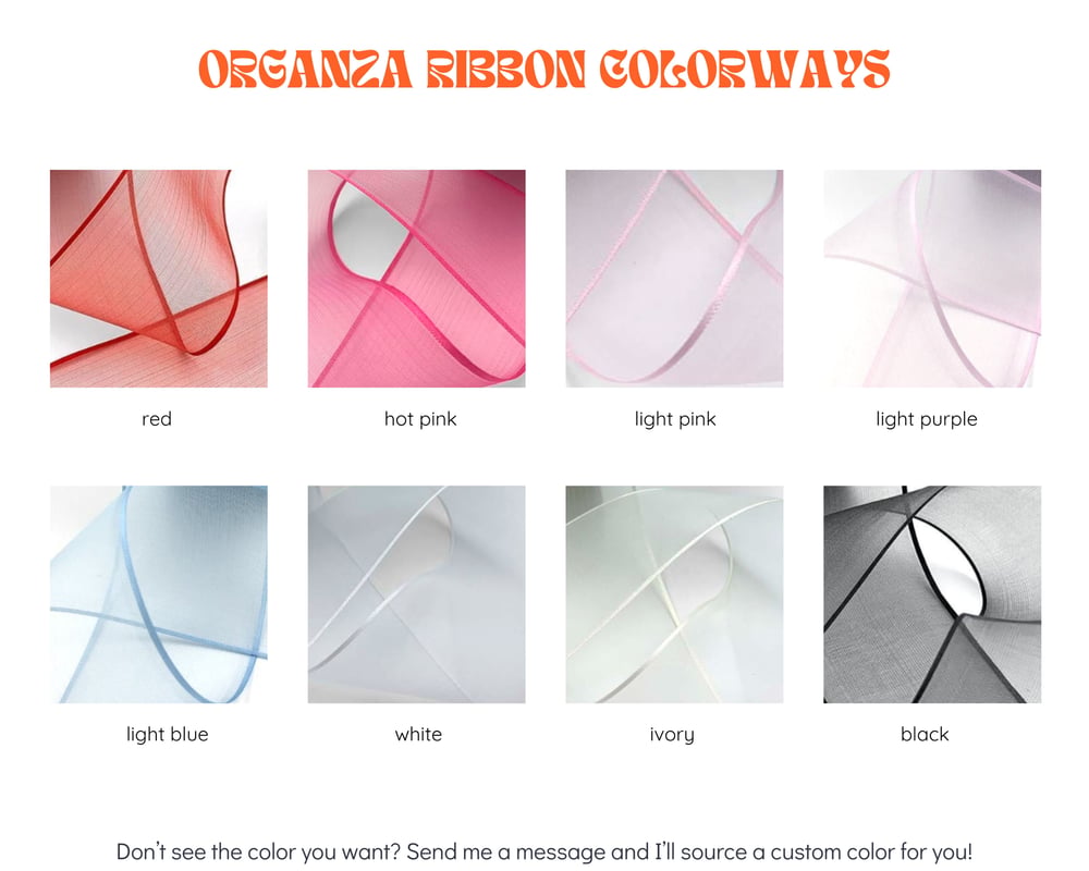 Organza Bow Garland