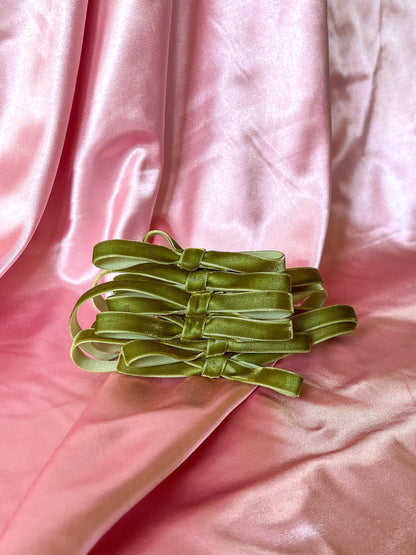 Velvet Bow Napkin Rings