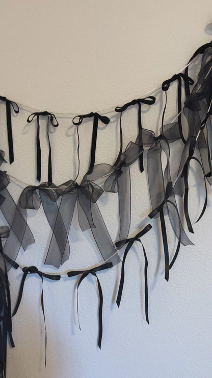 Satin Bow Garland